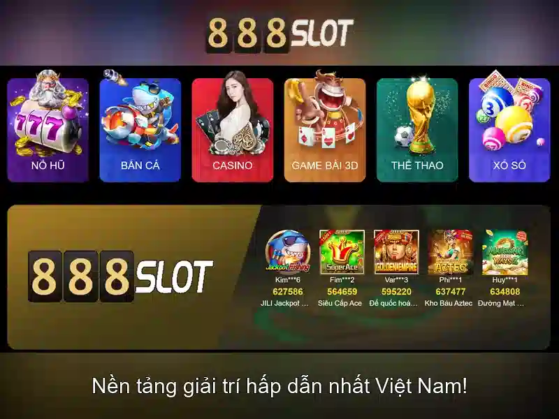 Khám phá 888slot: đánh giá nền tảng đánh bạc trực tuyến Giao diện nhà cái hoàn hảo
