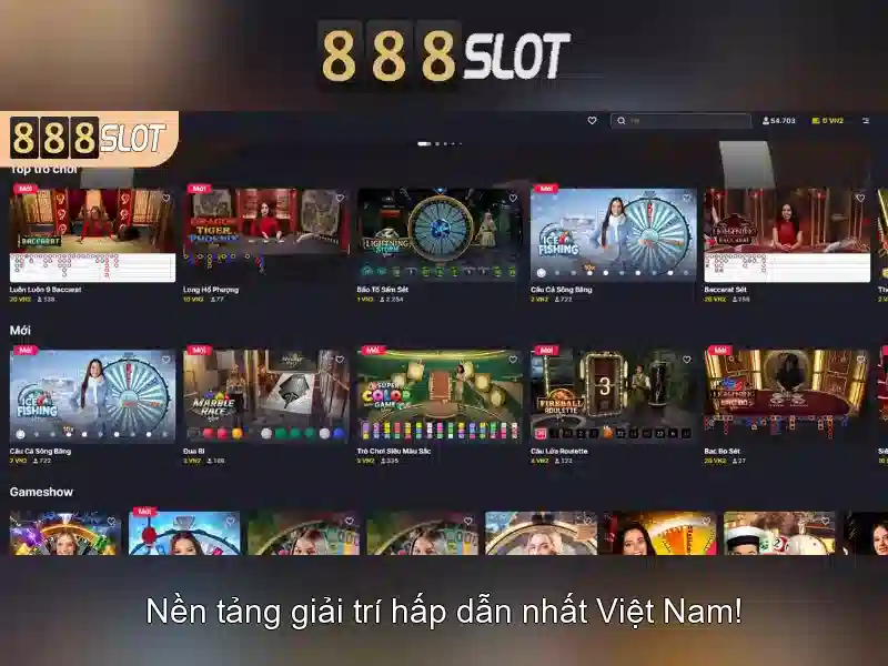 888slot - Nền tảng chơi slots trực tuyến uy tín